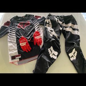 FOX Racing Bundle: jersey, pants, gloves